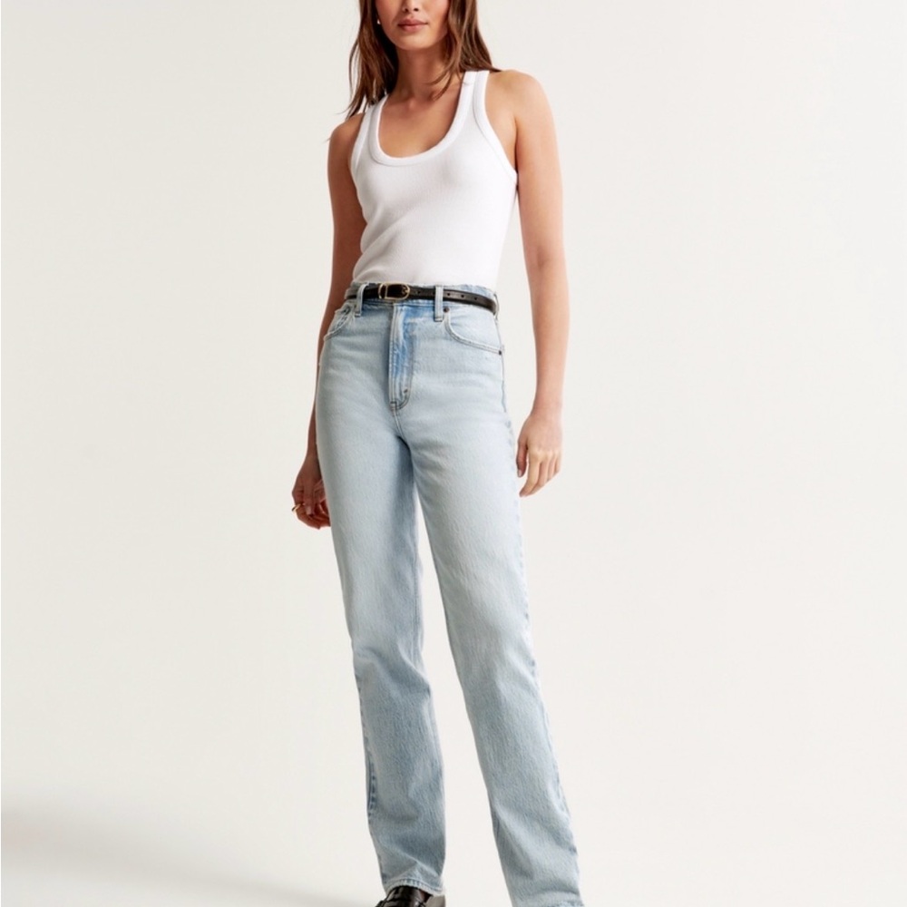 Abercrombie & Fitch Light Blue Denim Pants